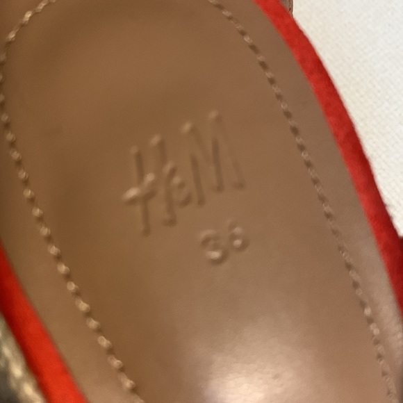 NWOT H&M Orange Platform Sandals - Picture 5 of 6